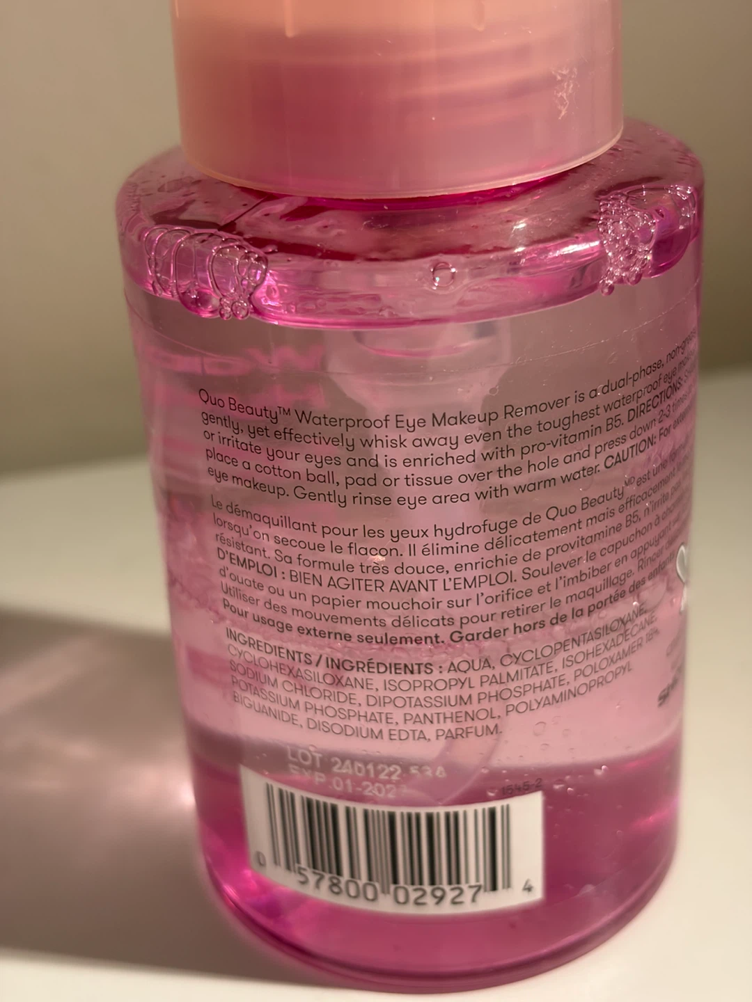 QUO Beauty Waterproof Eye & Lip Makeup Remover 175 mL - photo 3