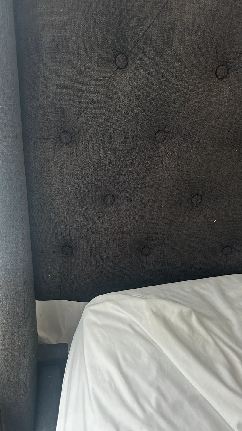 Free Queen bedframe (high headboard) and box spring - photo 2