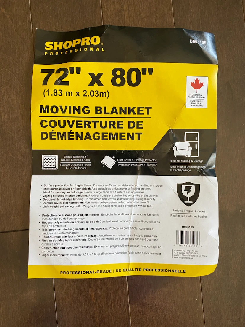 50 professional grade moving blankets - excellent condition
