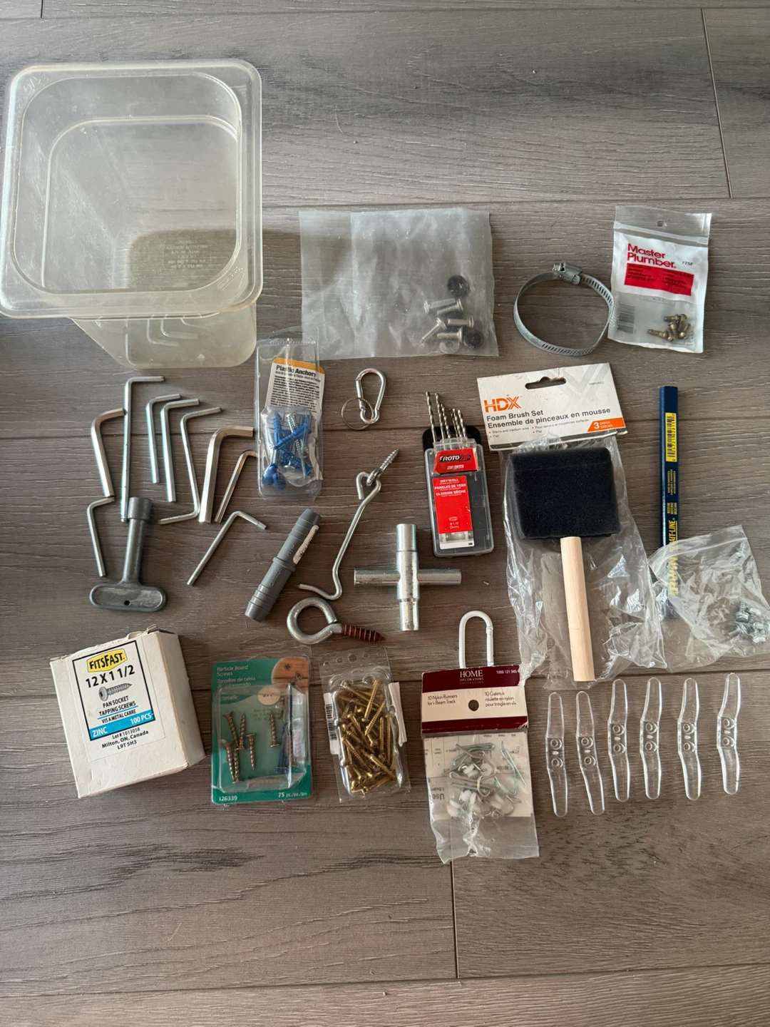 Assorted Hardware and Tools Lot