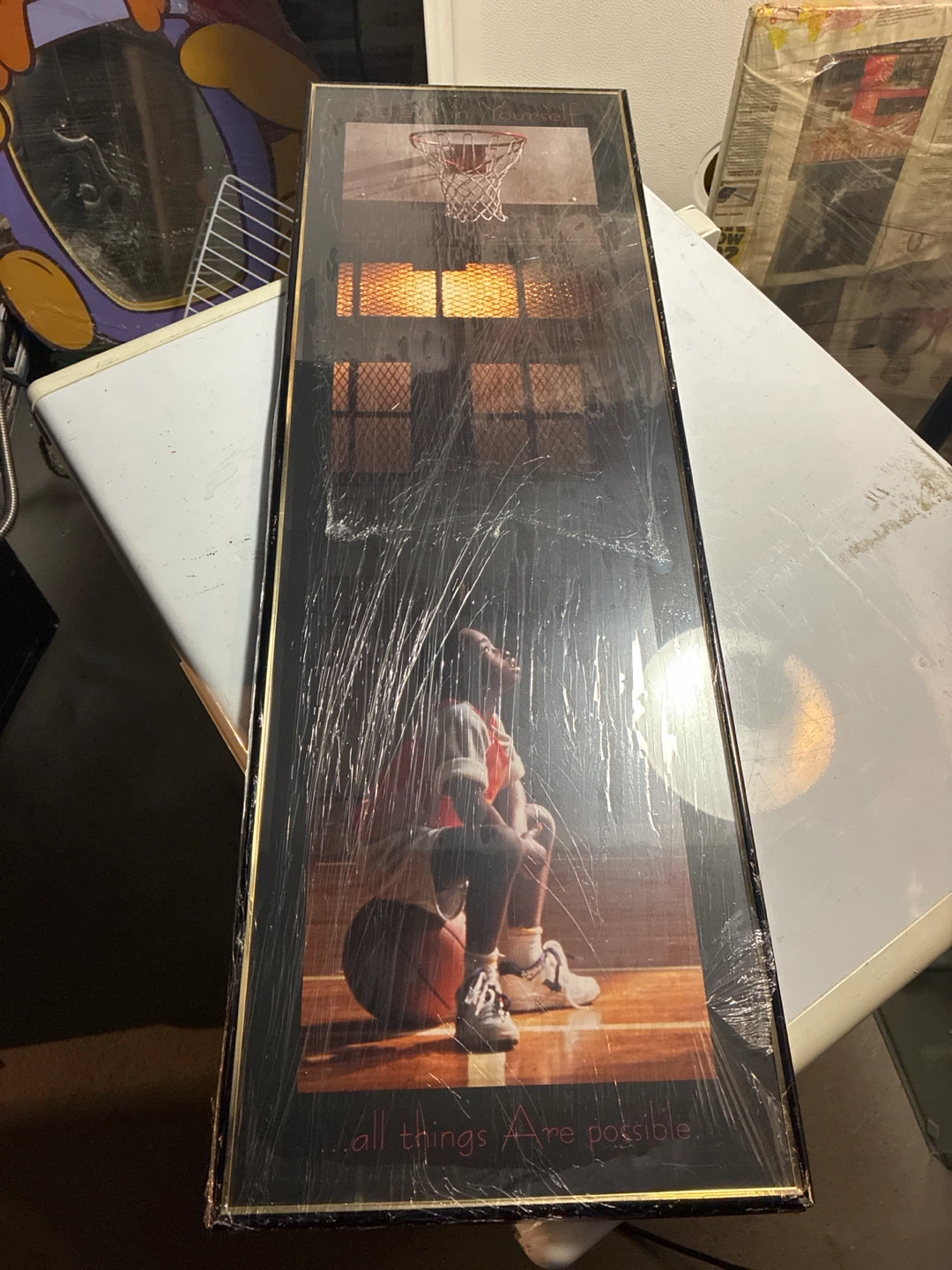 Inspirational Basketball Framed Art Print