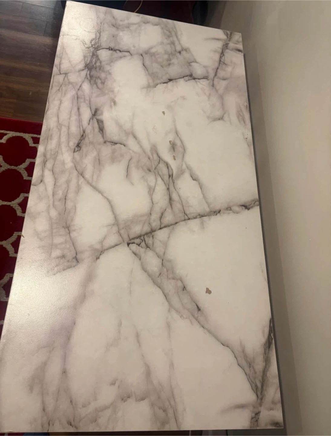 Marble Top Desk with Shelves - photo 3