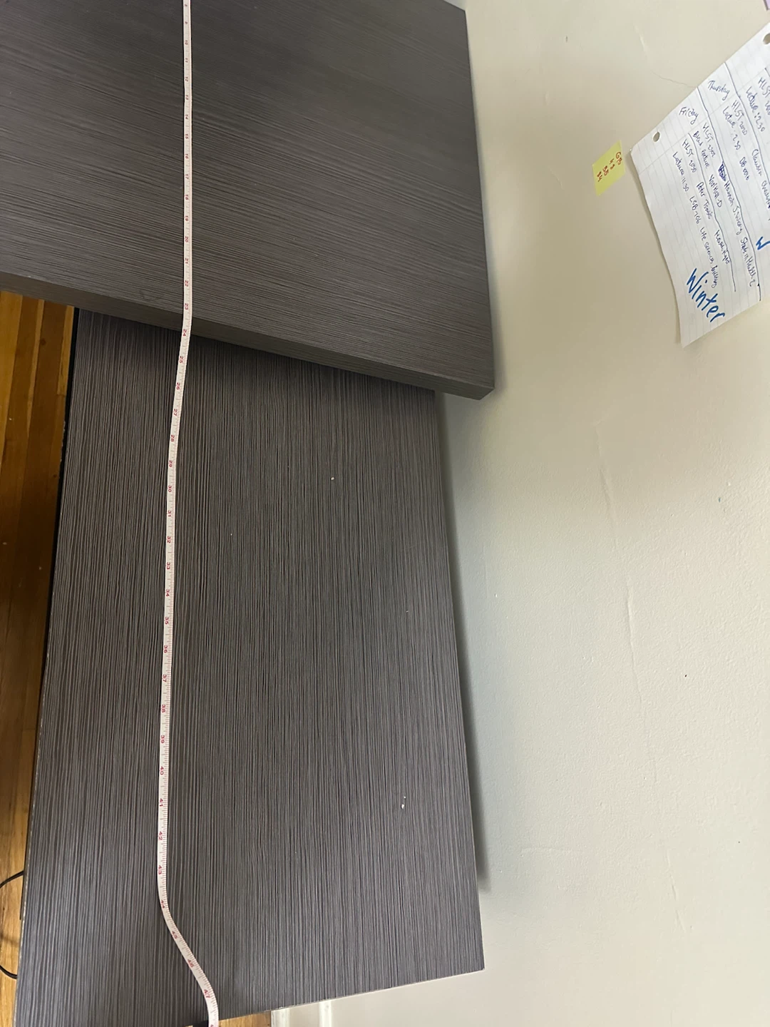 Dark Wood L-Shaped Desk with Drawers and Shelving - photo 4