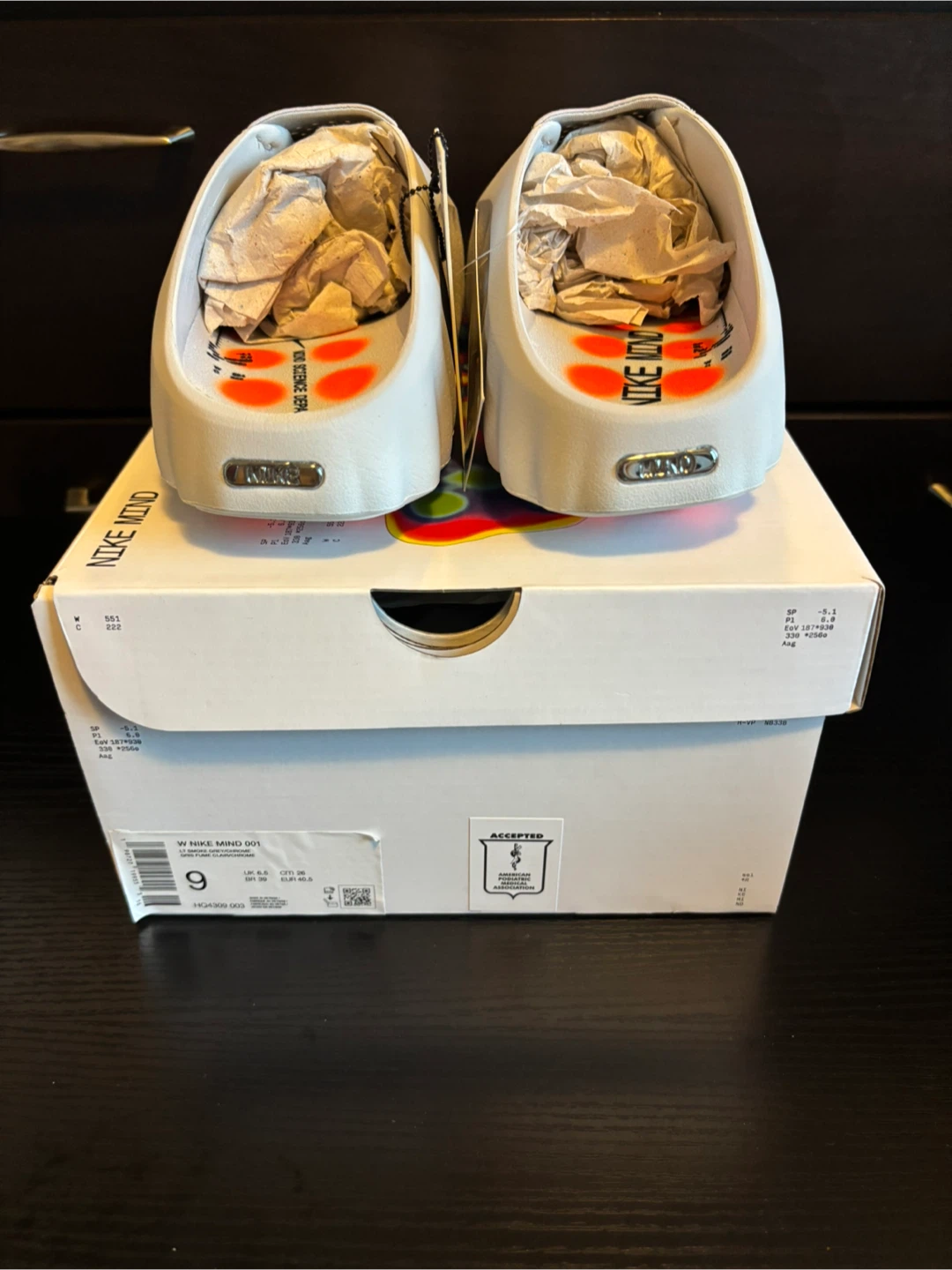 Nike Mind 001 Slide Light Smoke Grey size 9 Women’s/8 Men’s - photo 2