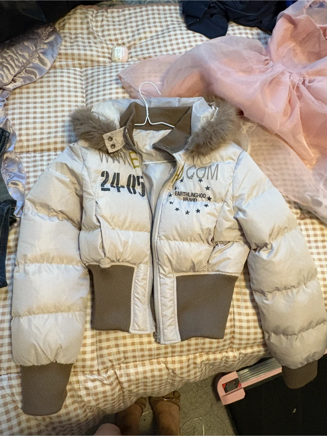 Cropped Puffer Jacket - photo 2
