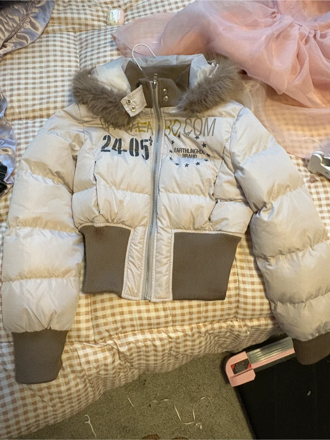 Cropped Puffer Jacket - photo 3