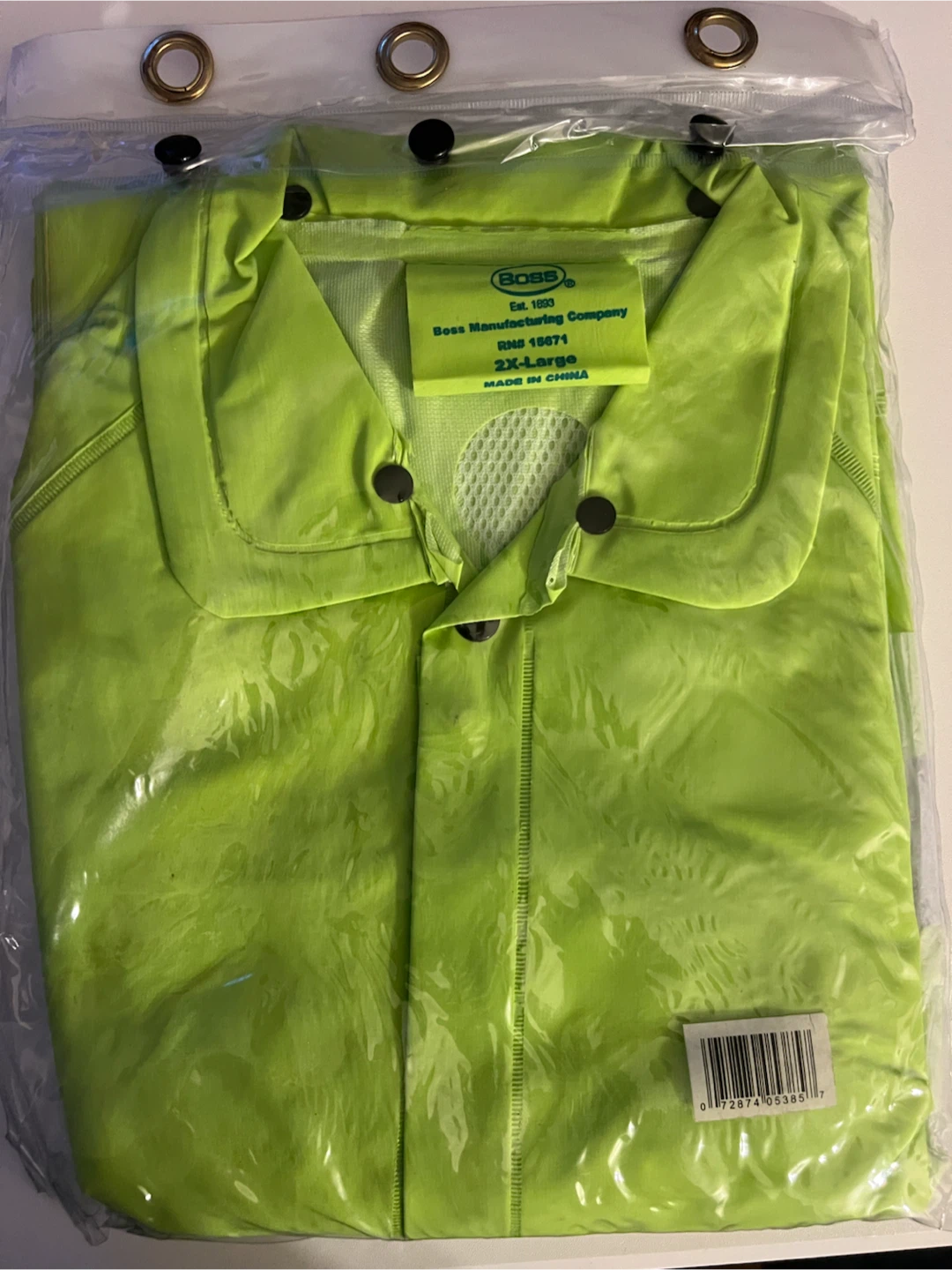 Boss 35 Mil High Visibility Rain Jacket 2X-Large - photo 2