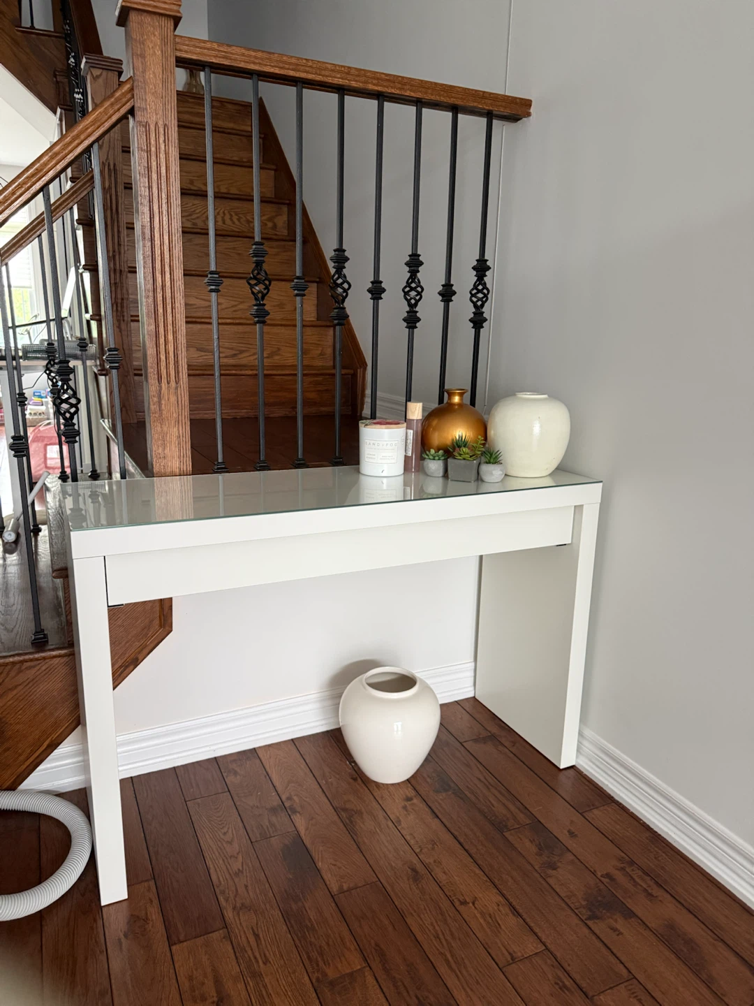IKEA Vanity Desk with Glass top