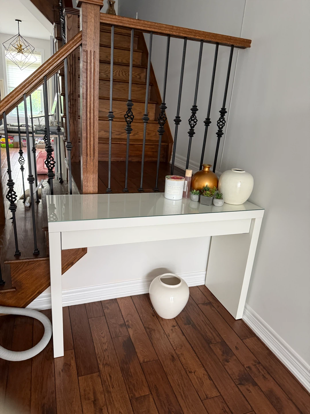 IKEA Vanity Desk with Glass top - photo 2