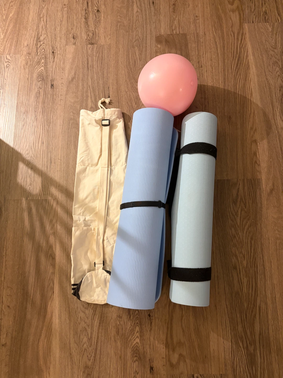 Yoga Mat and Ball Set with Bag