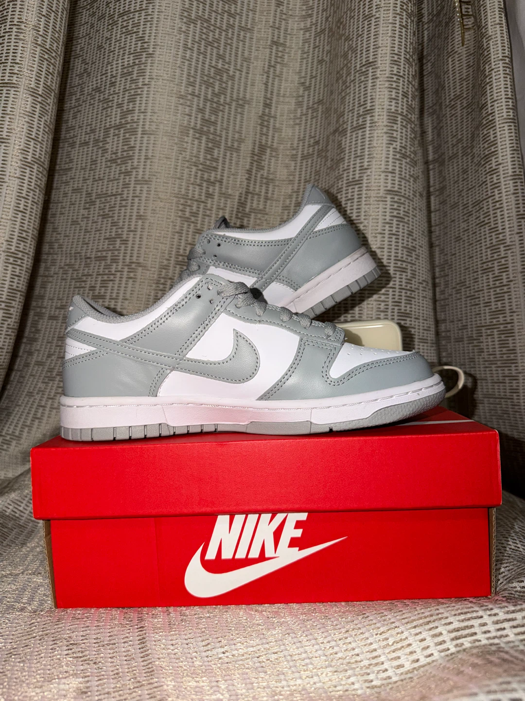 Nike Dunk Low (GS) White Grey - photo 2