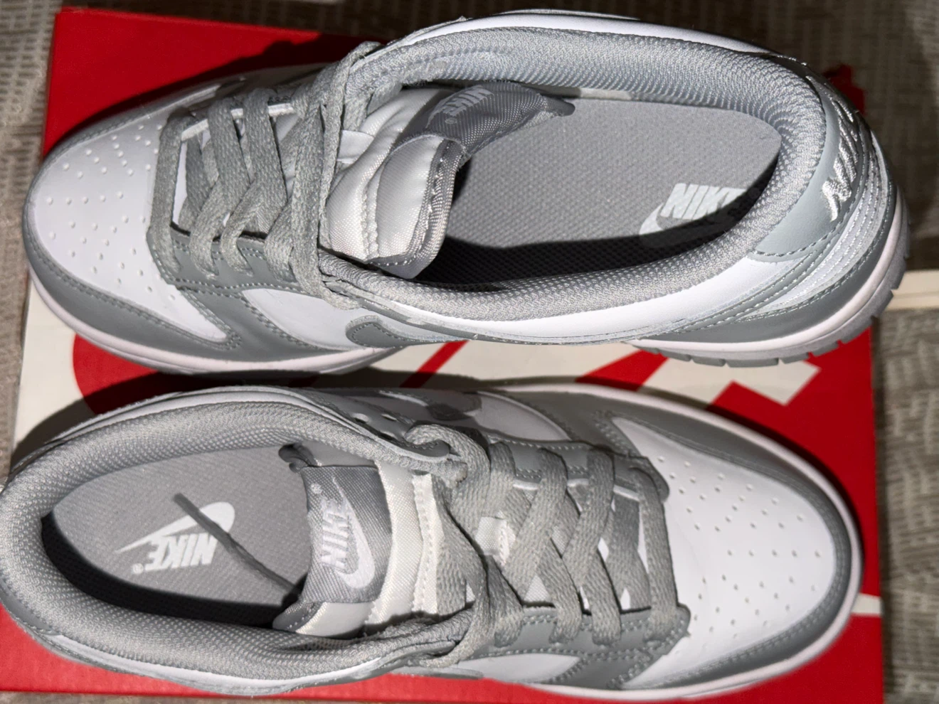 Nike Dunk Low (GS) White Grey - photo 3