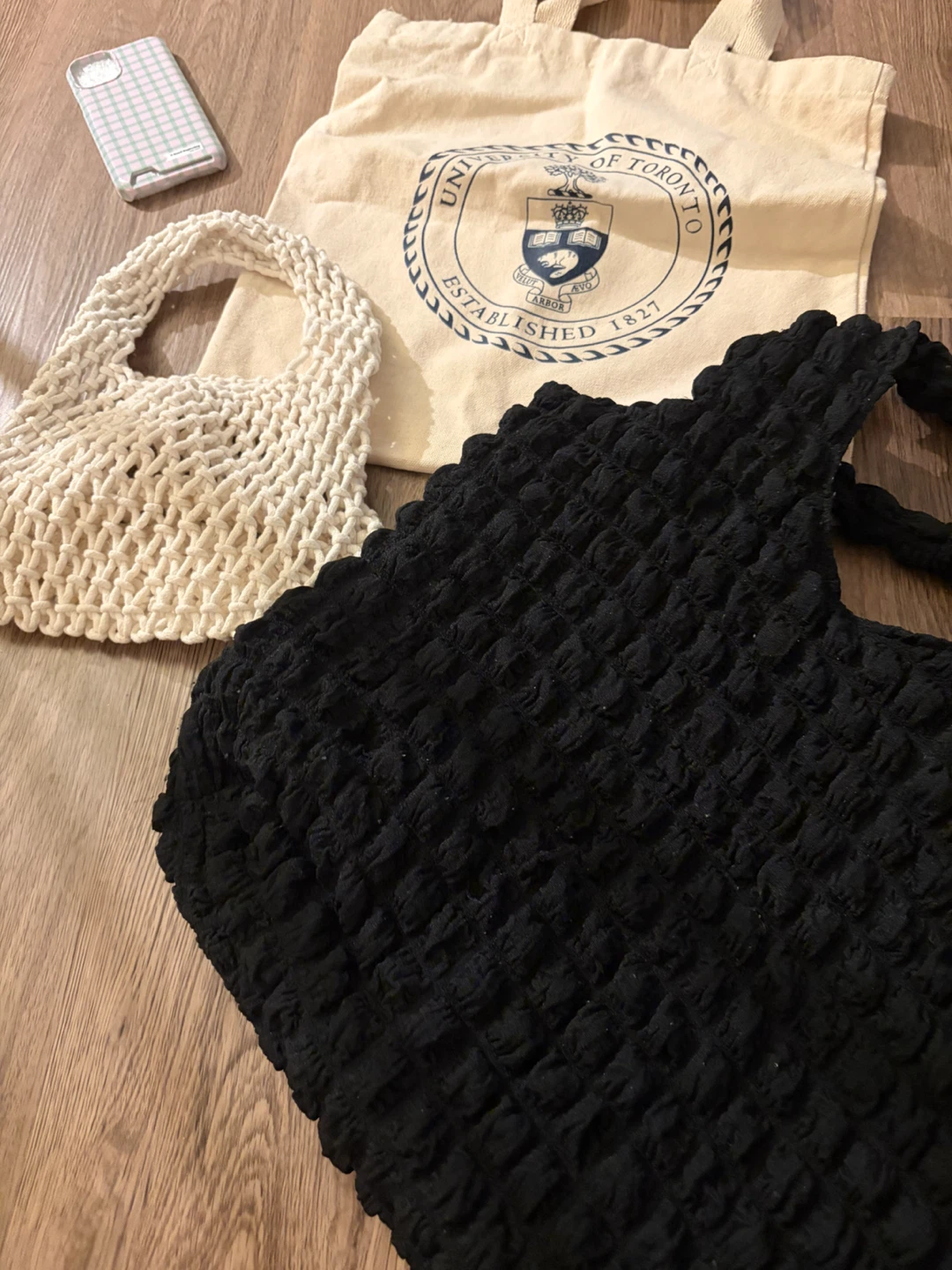 University of Toronto Tote Bag and Textured Purses