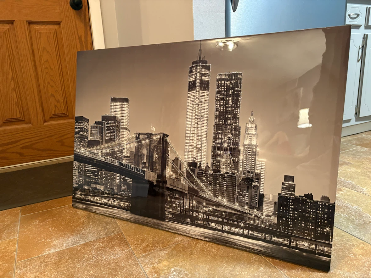 Sepia Tone New York City Skyline Canvas Print