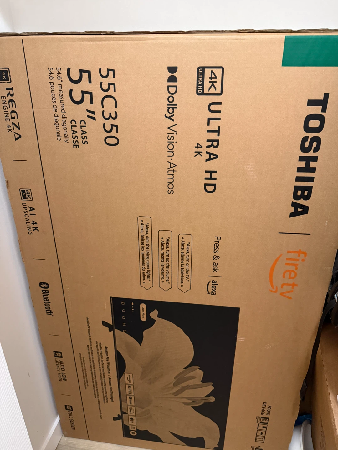 Toshiba 55" 55C350 4K Ultra HD Smart Fire TV - photo 2