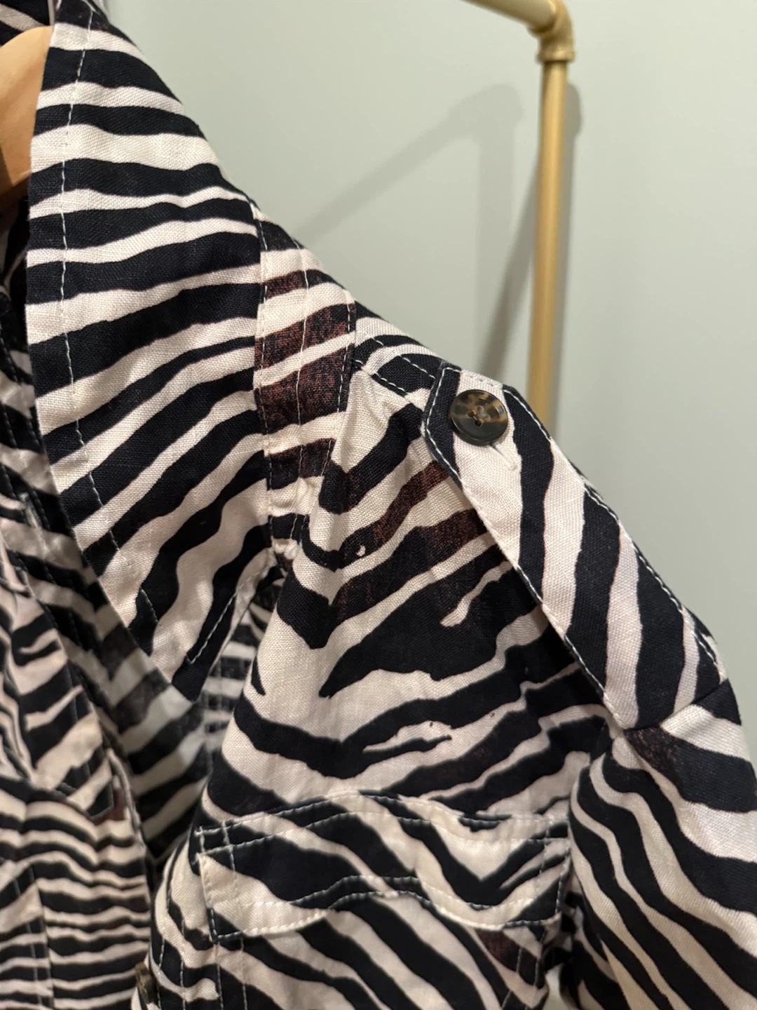 Banana Republic Zebra Print Petite XS Romper - photo 5