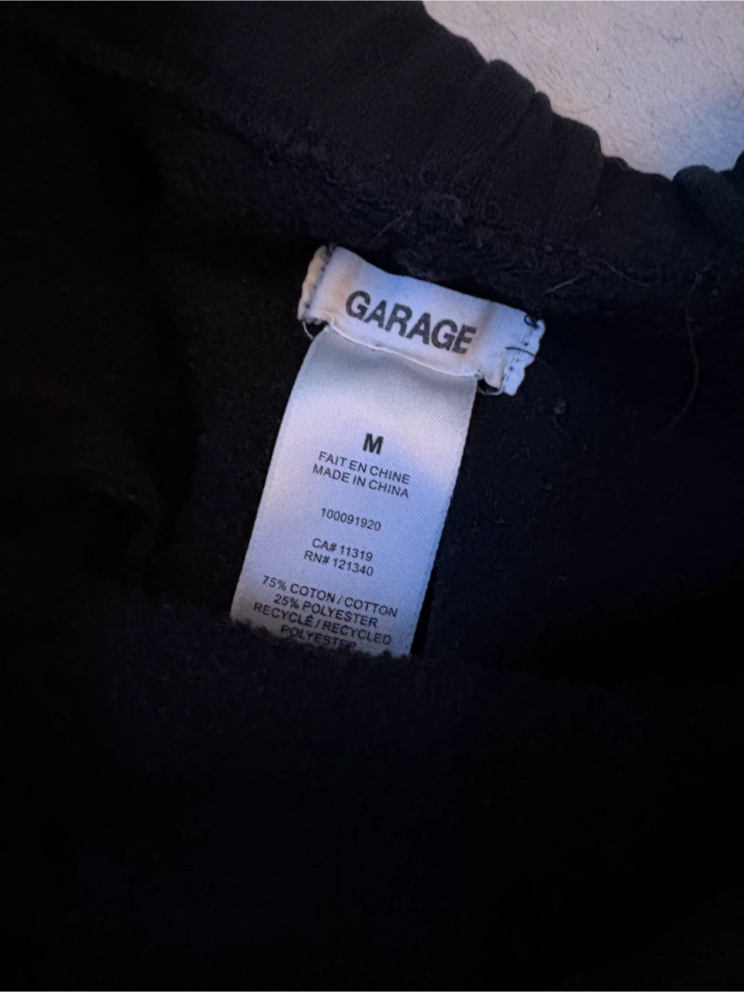 Garage Black Sweatpants Size M - photo 2