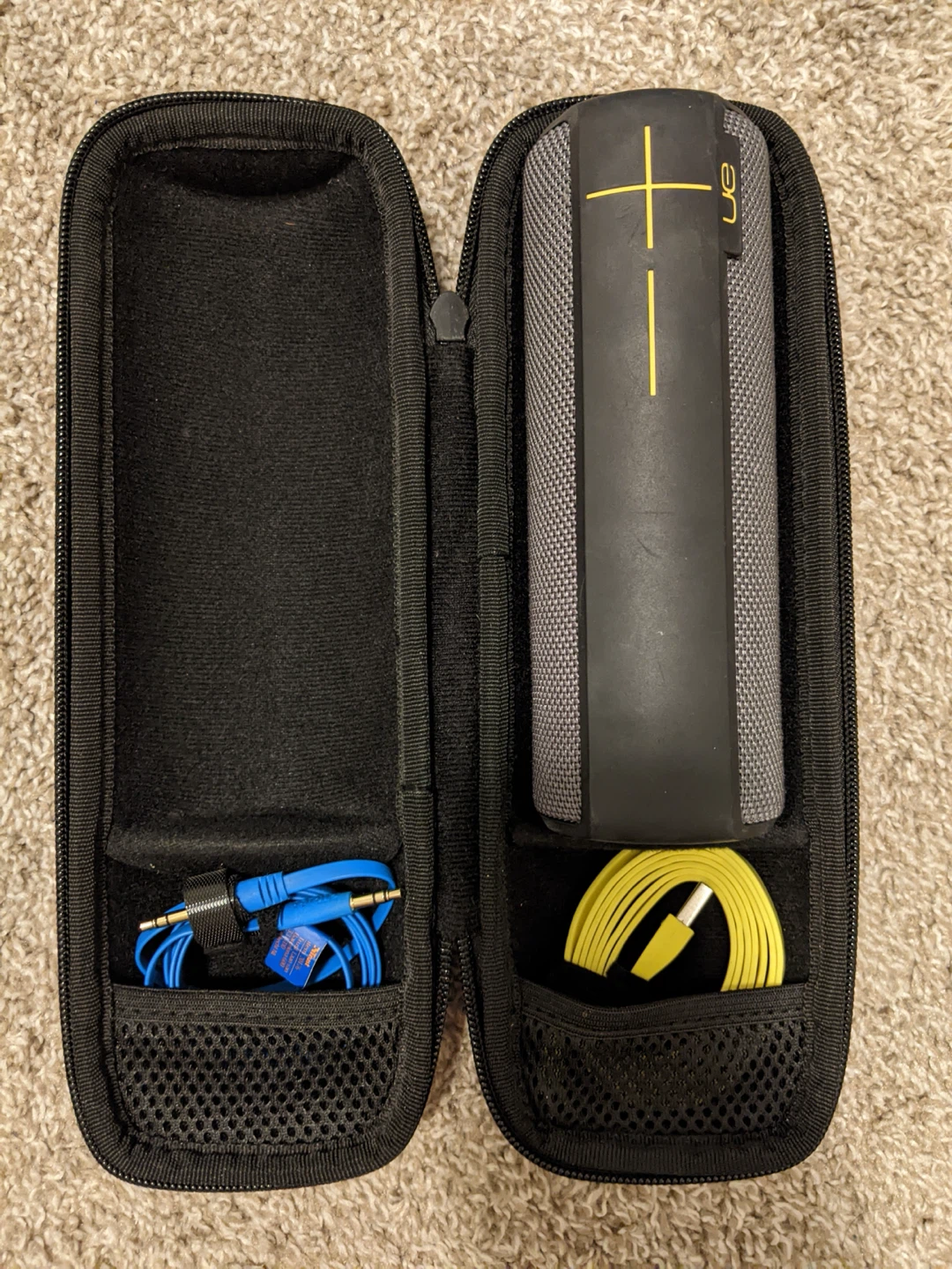 UE Boom Portable Bluetooth Speaker with Case and Cables