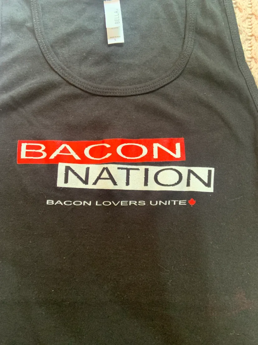 Bella "Bacon Nation" Tank Top - Size L - photo 4