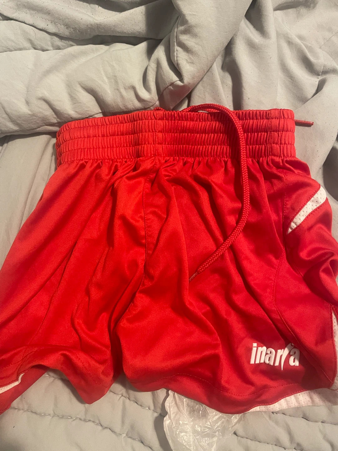 Inaria Red Athletic Shorts