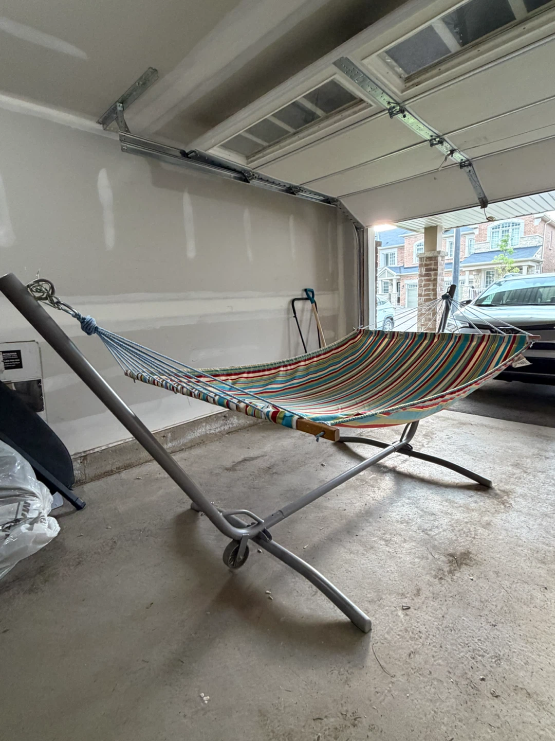 Striped Hammock with Stand - photo 2