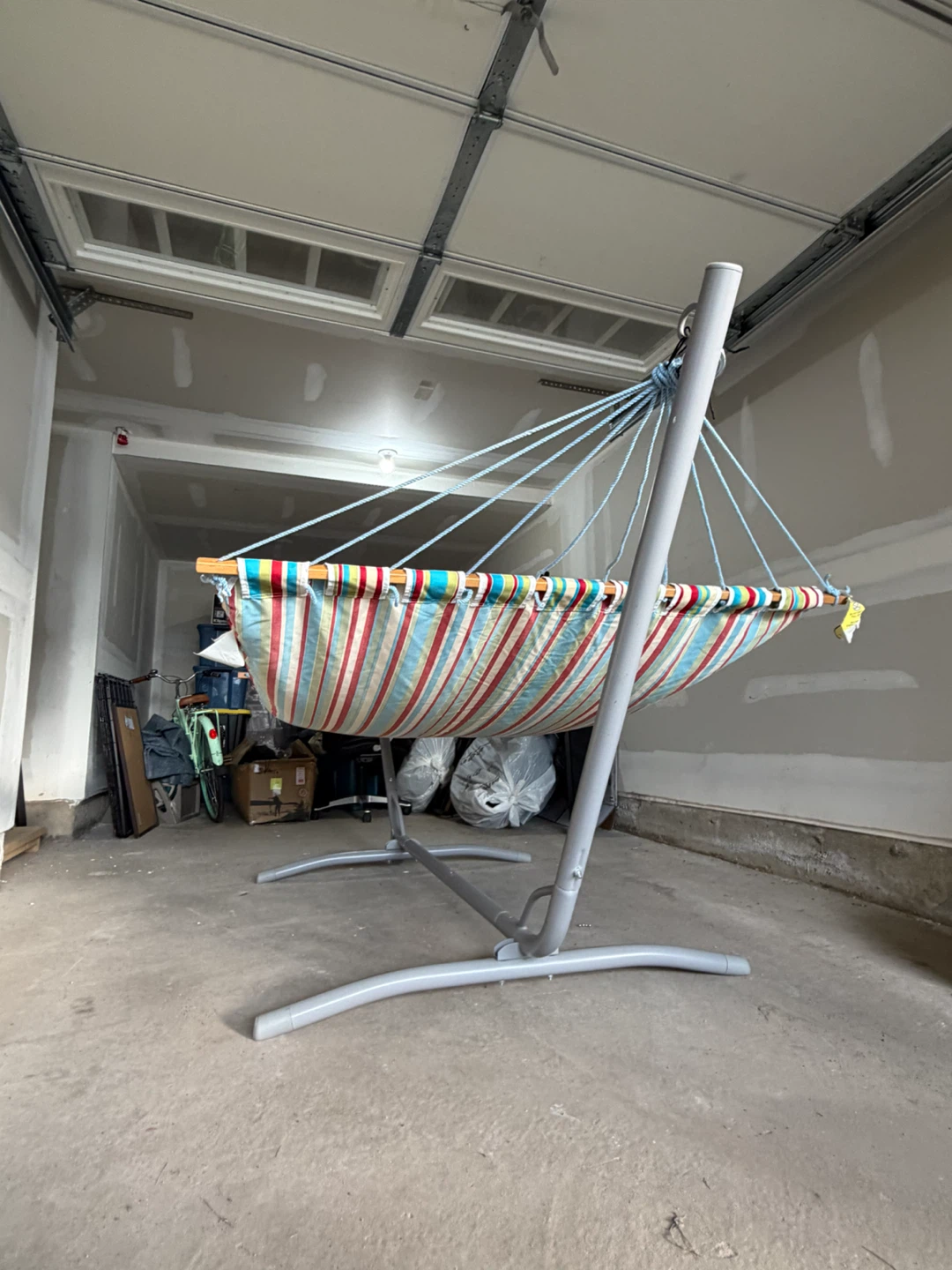 Striped Hammock with Stand - photo 3