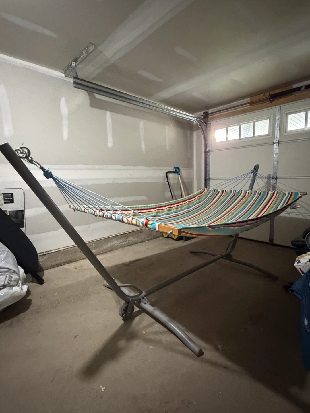 Striped Hammock with Stand - photo 5