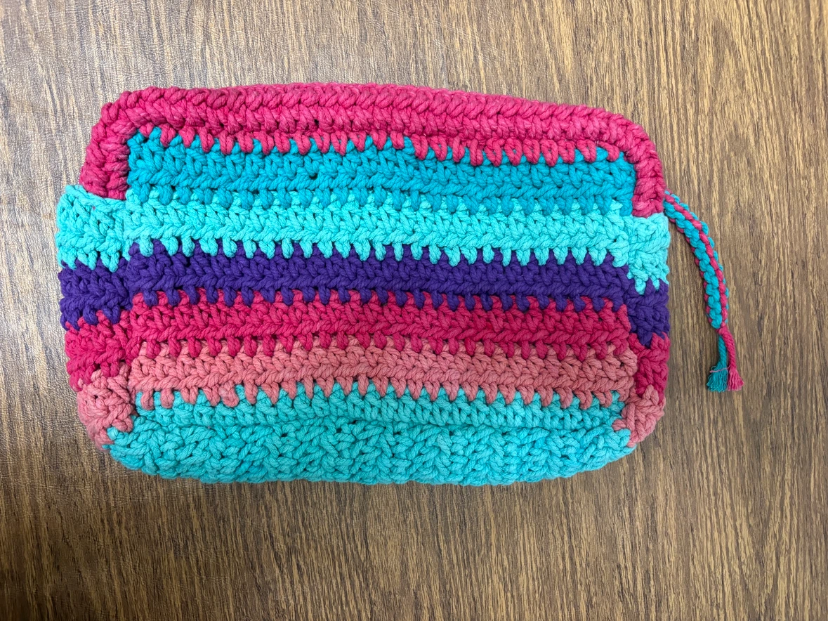 Notshy French Luxury Colourful Crochet Clutch Purse Pouch - photo 2