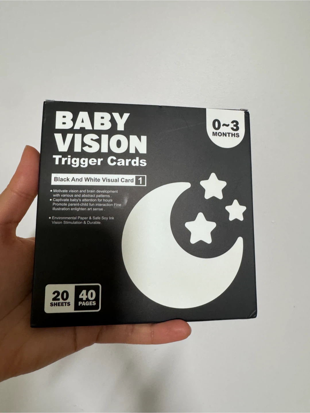 Baby Vision Trigger Cards - Black And White Visual Cards 1