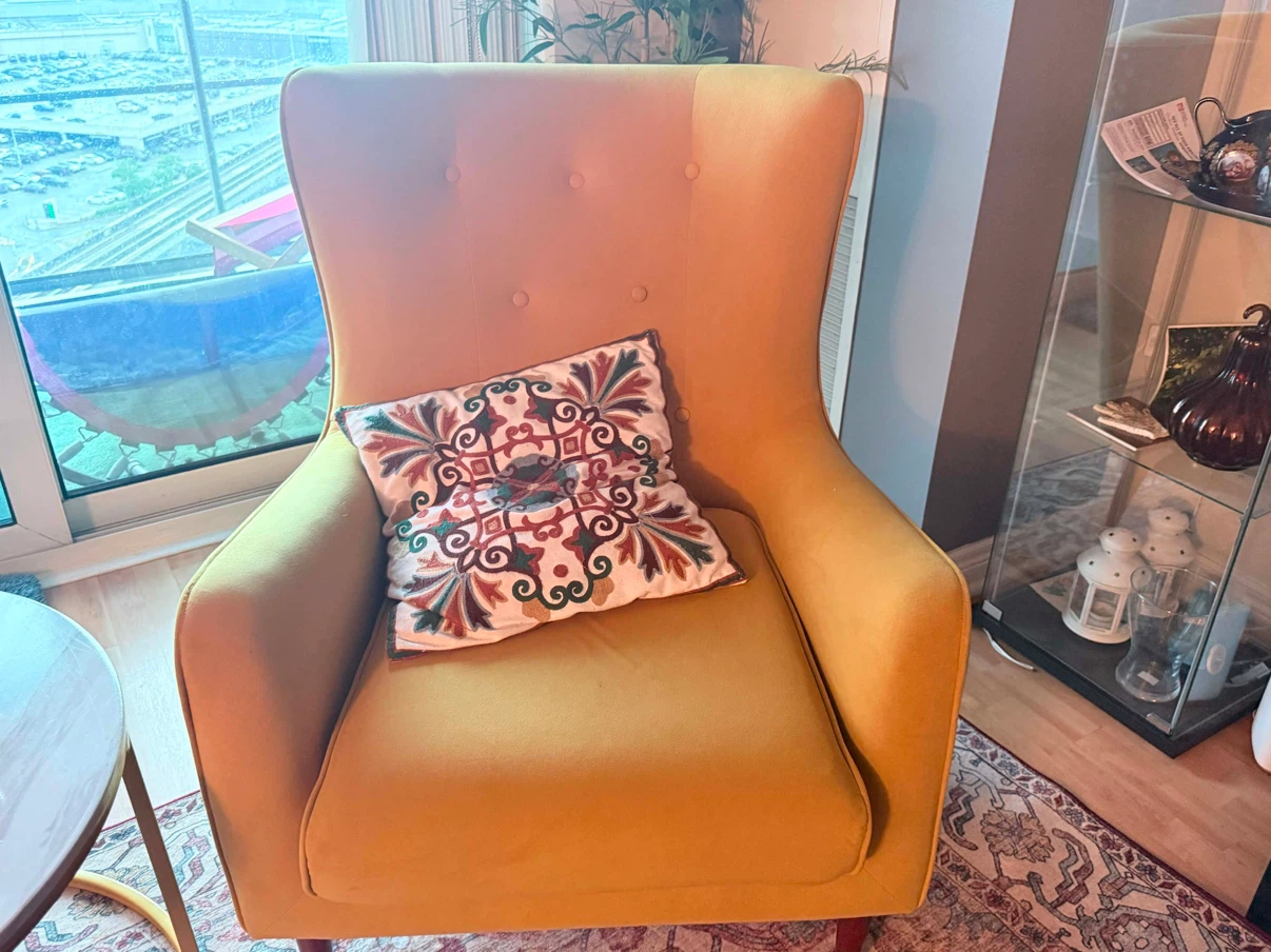 Velvet Accent Chair