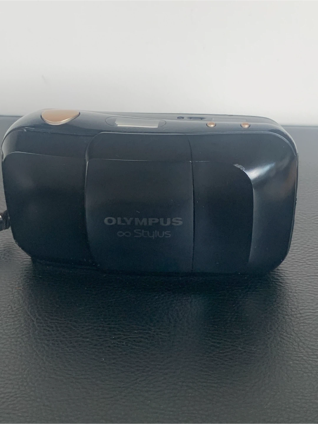 Olympus ∞ Stylus Black Gold 35mm Film Camera - photo 3