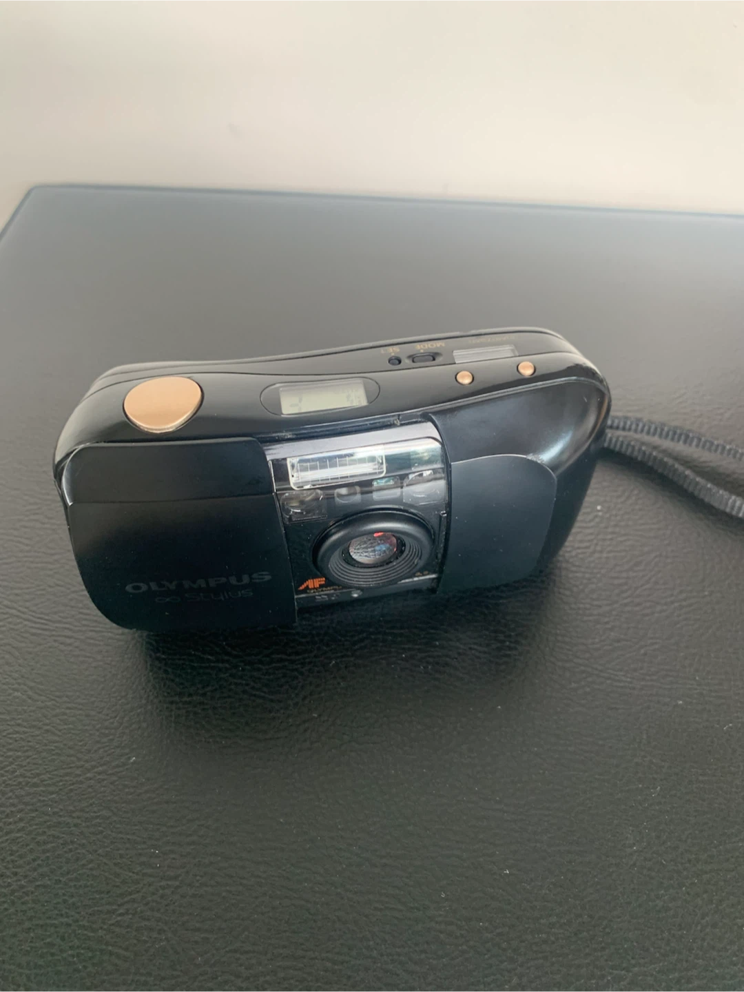 Olympus ∞ Stylus Black Gold 35mm Film Camera - photo 4