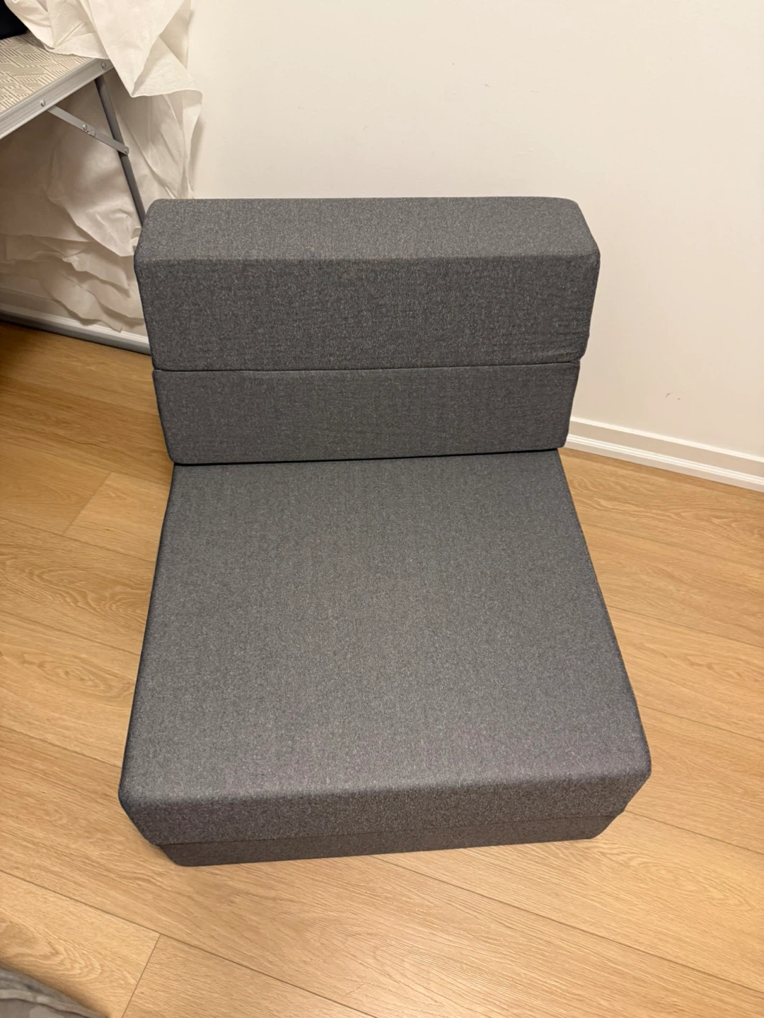 Grey Foldable Foam Mattress/Chair