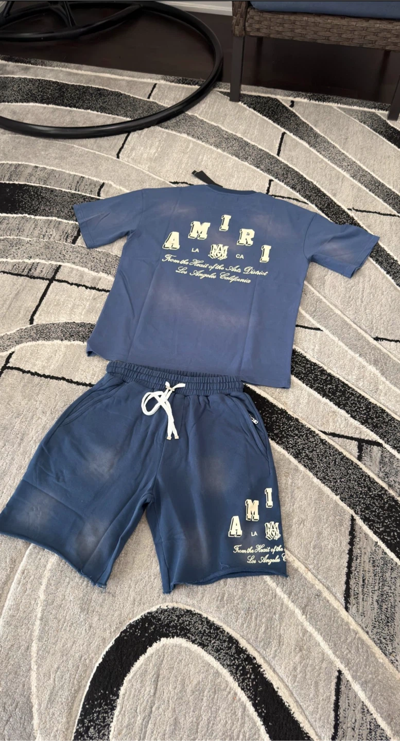 Amiri T-Shirt and Shorts Set - photo 2