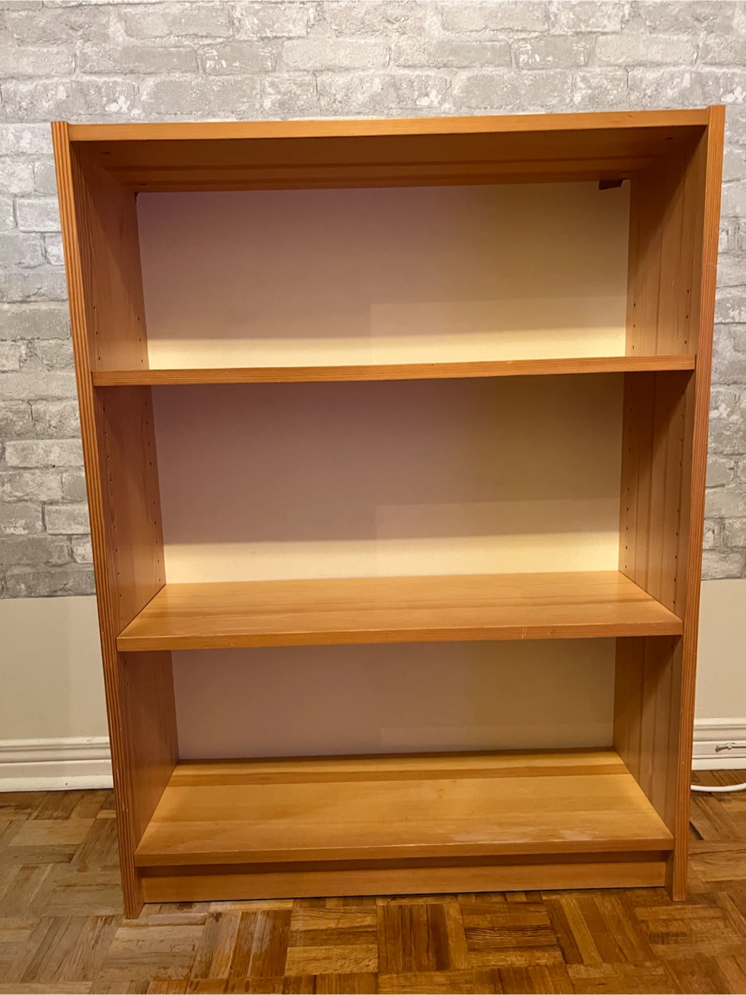 Wooden Bookcase - 3 Shelves