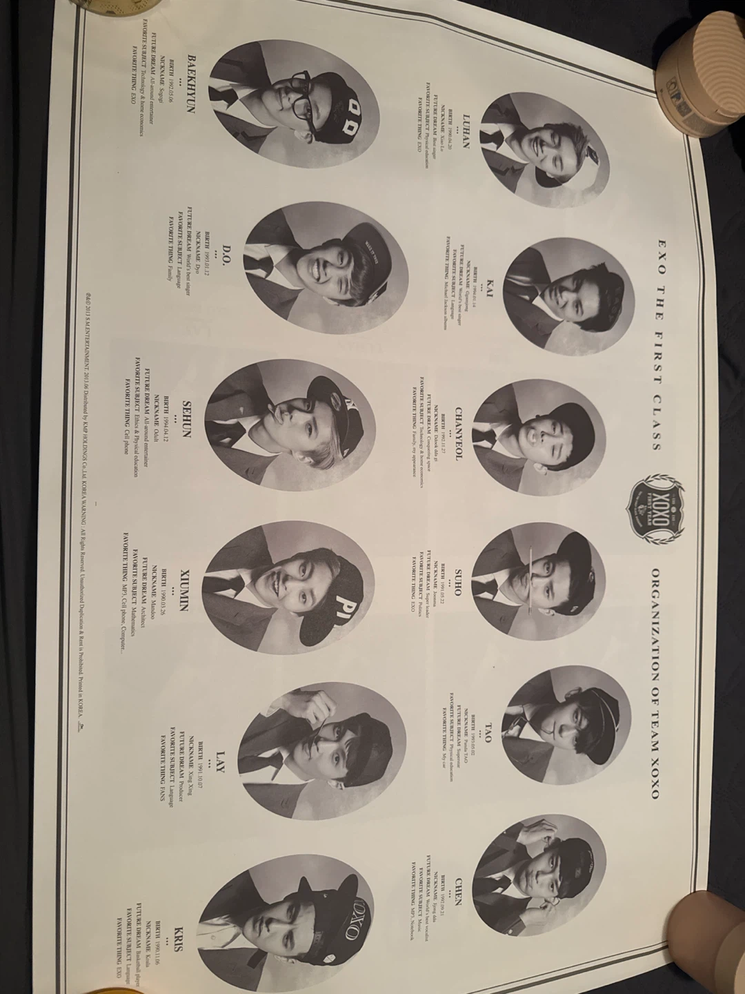 EXO The First Class XOXO Poster