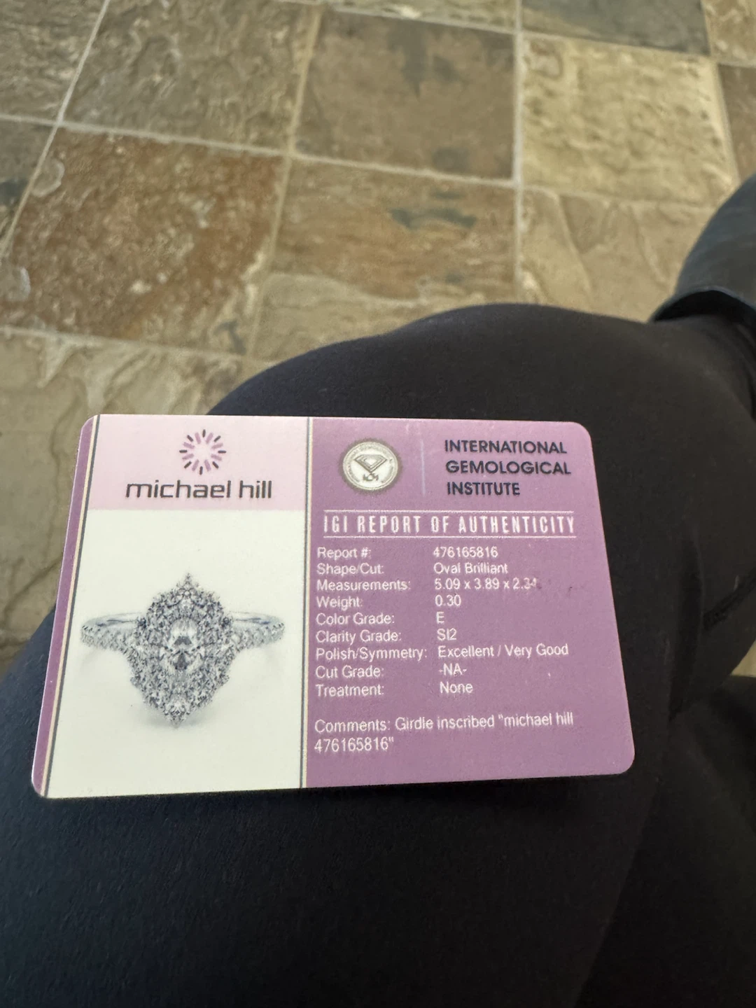 Michael Hill Diamond Engagement Ring