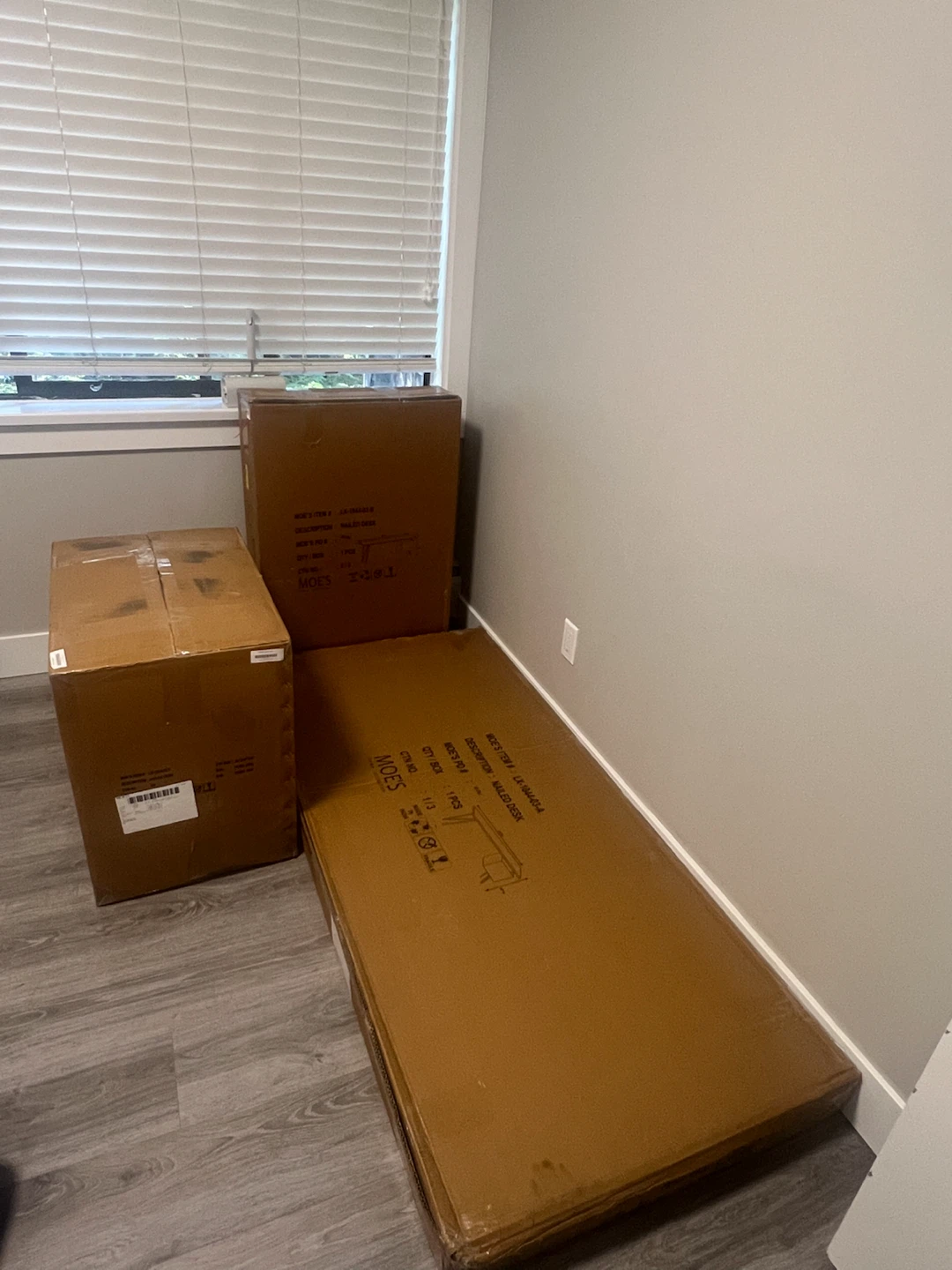 BNIB Moe’s Nailed Desk – Solid Acacia Wood – Retail $1,749 - photo 2