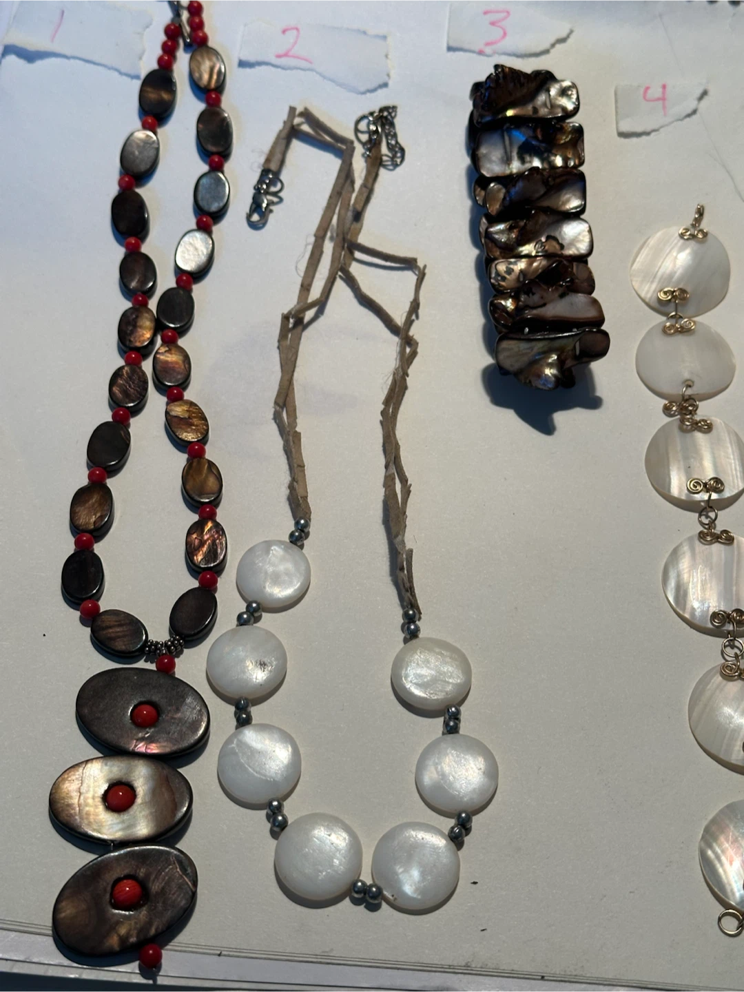 Mother of pearl jewelry individually priced - photo 2