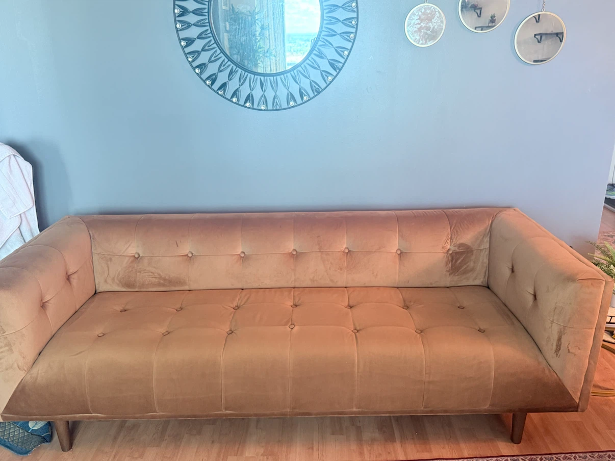 Velvet Tufted Sofa