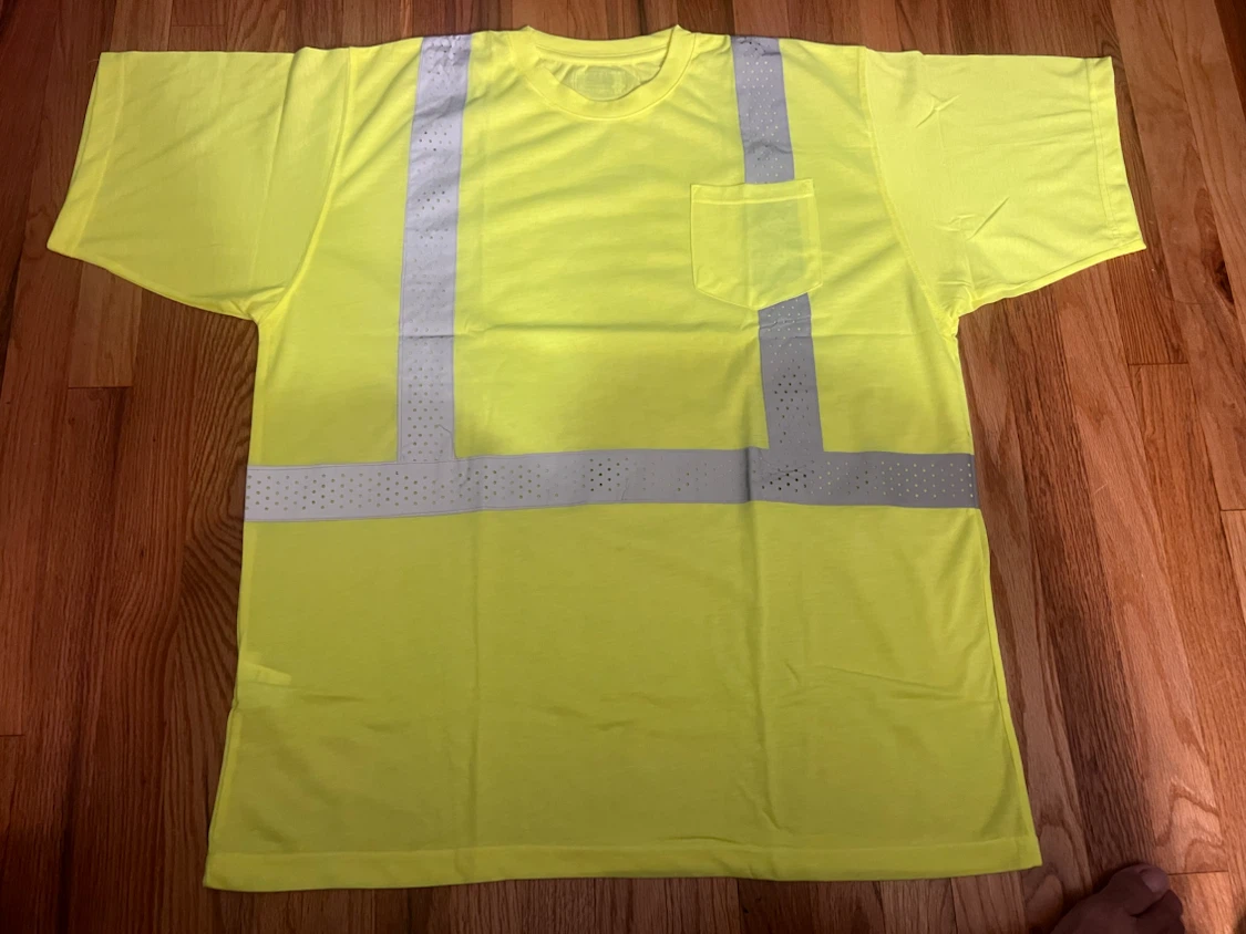 Hi Vis Clothes Reflective Safety Shirt 2XL