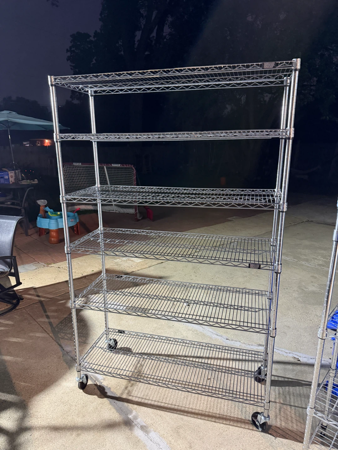 Wire Shelving Unit with Wheels