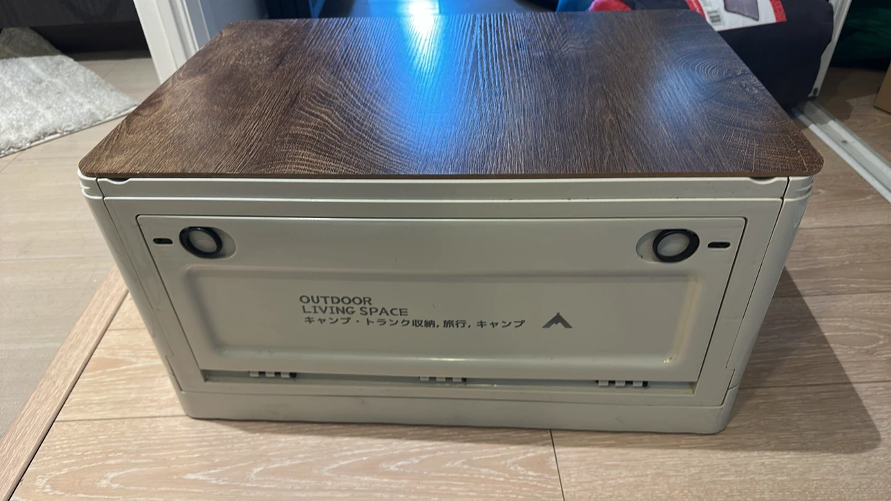 Folding Storage Box with Wooden Top - photo 4