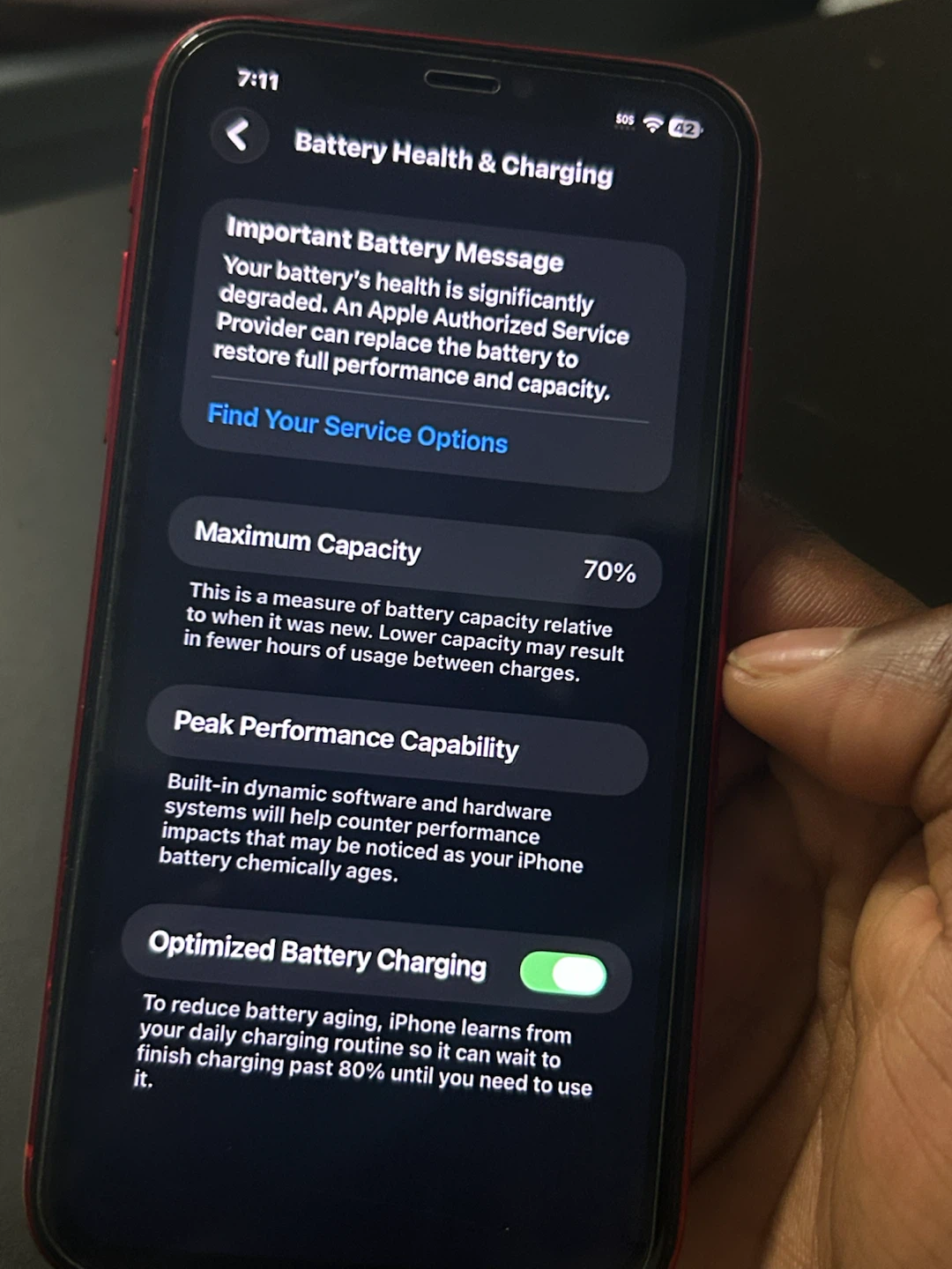 Used Red iPhone 11 - photo 5