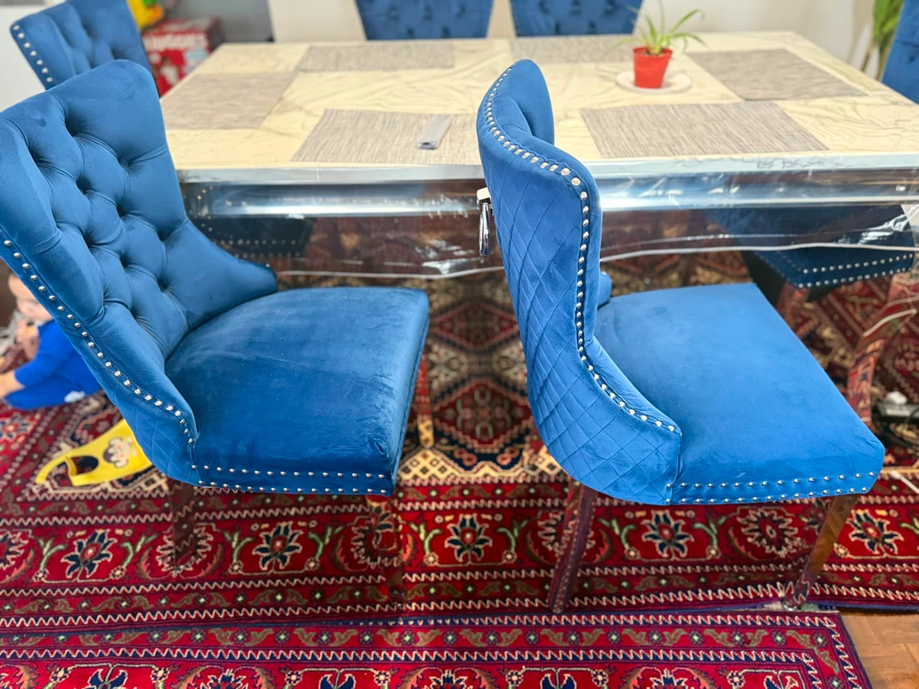 Velvet Dining Chairs - Set of 6 - photo 5