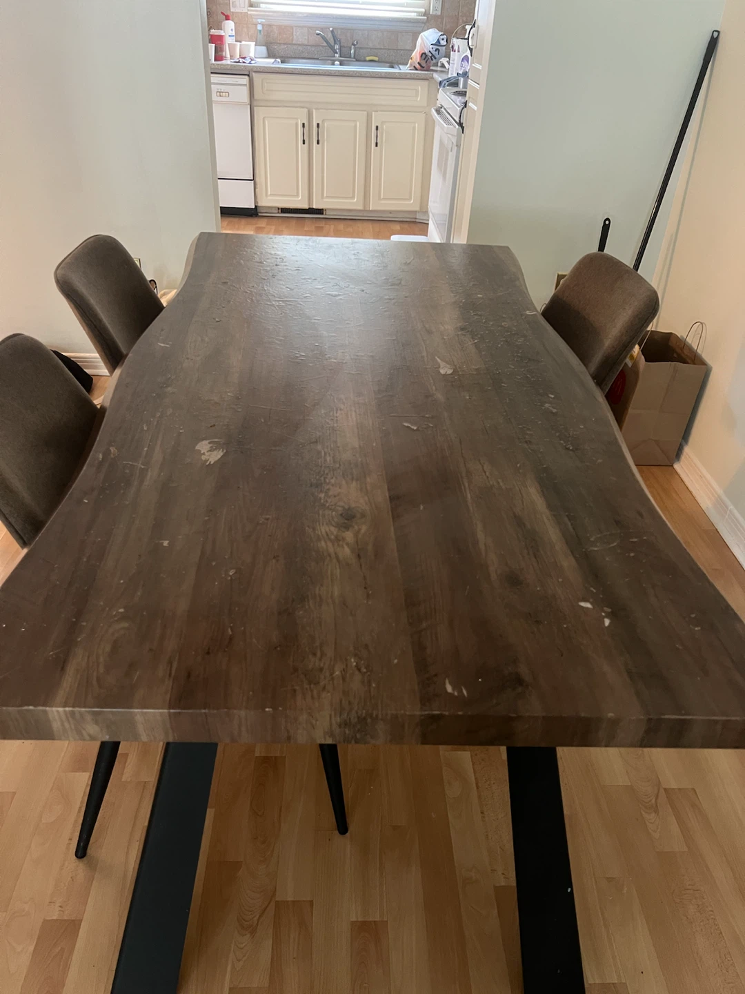 Live Edge Dining Table with 4 Chairs - photo 5