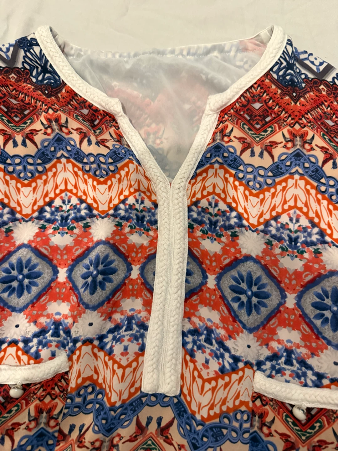 Women's Short Sleeve Patterned Dress - photo 4