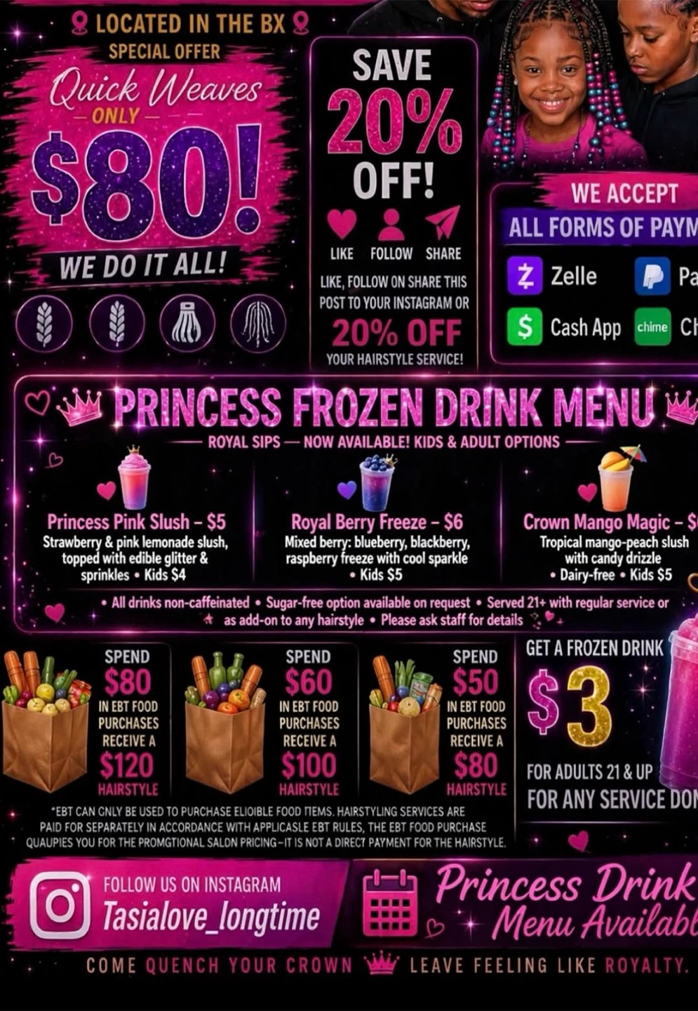 Princess Pink Slush Drink