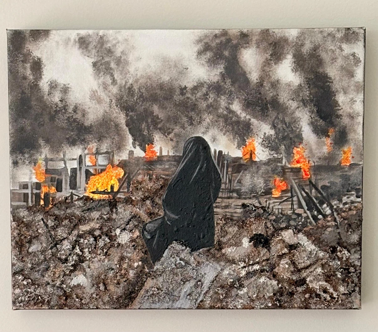 Original Artwork - "Devastation" Acrylic Painting