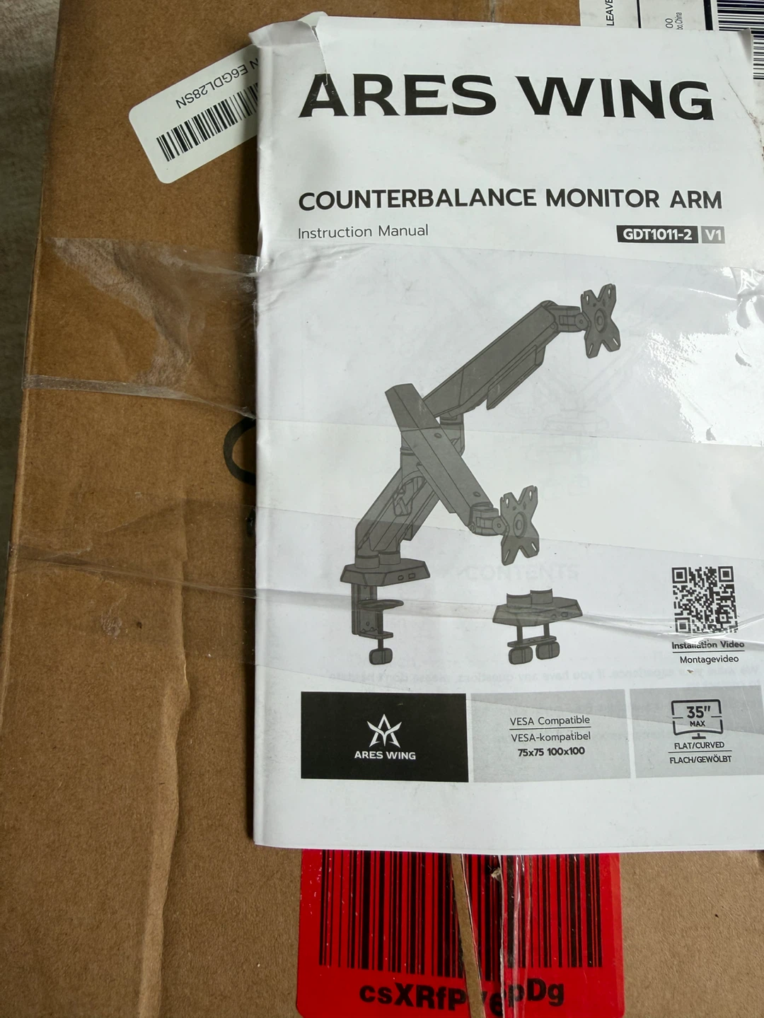 Ares Wing Counterbalance Monitor Arm GDT1011-2 V1 - photo 2